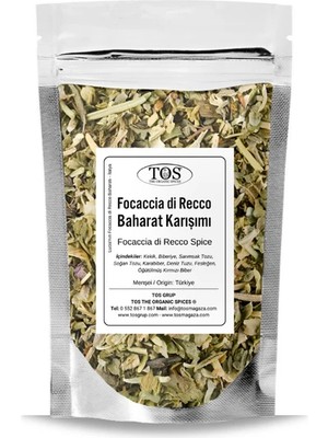 TOS The Organic Spices Lucia'nın Focaccia Di Recco Baharatı 500 gr