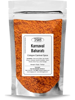 TOS The Organic Spices Hannah'nın Köln Karnaval Baharatı 250 gr