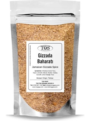 TOS The Organic Spices Amara’nın Jamaika Gizzada Baharatı 250 gr