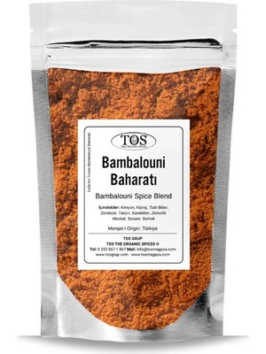 TOS The Organic Spices Leila’nın Tunus Bambalouni Baharatı 100 gr