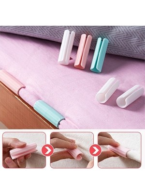 Ozcmax 12 Adet Yorgan Kılıfı Ve Çarşaf Sabitleyici Kaydırmaz Nevresim Örtü Klipsleri