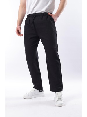 Madmext Siyah Fit Kesim Erkek Pantolon E6558