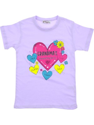 Crassi Kız Çocuk T-Shirt Kalp Baskılı