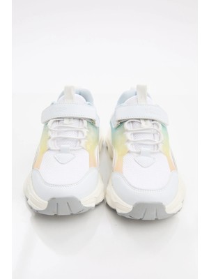 Vicco Teide Kız Çocuk Beyaz Filet Phylon Spor Ayakkabı