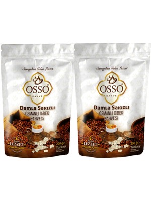 Osso Damlasakızlı Dibek Kahvesi 2 x 200 gr Türkiye Menşeli Eşsiz Lezzet