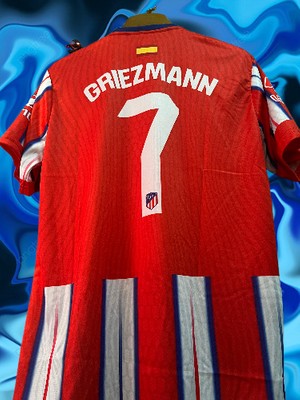 Unisex Kırmızı Beyaz 2024/25 Sezonu Griezmann 7 Numara Forma