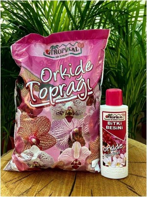 Orkide Toprağı 3 Lt + Orkide Çiçek Açtıran Bitki Besini 225 ml