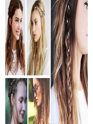 Ozcmax Saç Piercingi - Saç Yüzüğü - Silver