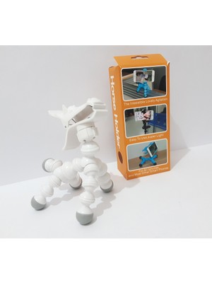 At Figürlü Ayarlanabilir Mandallı Telefon Tutucu