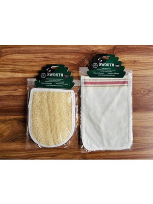 Sworth Kabak Lifi Eldiven ve Hamam Kese Orta Sert