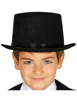 No8 Home Sihirbaz Şapkası Çocuk Boy Siyah Renk