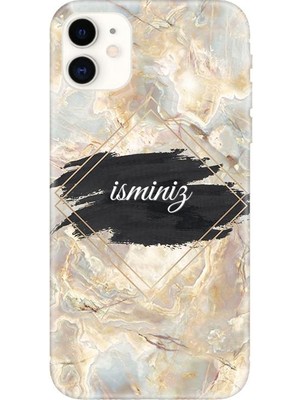 IPHONE11 Kişiye Özel Telefon Kılıfı Mermer Desen