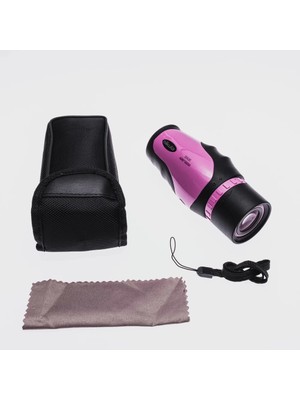 No8 Home 30X30 Tek Gözlü Ayarı Gerektirmeyen Perma Focus Otomatık Netleme Dürbün Fuşya