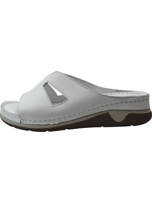 Beety 419-23 Hakiki Deri Ortopedik Anatomik Kadın Anne Terlik