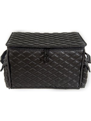 bmw 2 Serisi 235 Deri Lüks Oto Araç Bagaj Toplayıcı Organizer Bagaj Çantası Siyah Fs