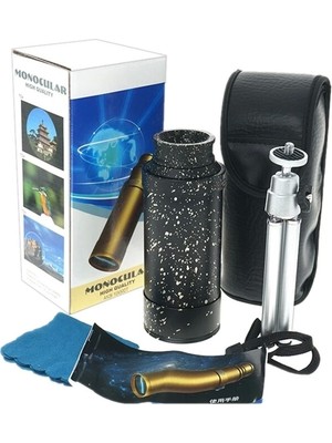 No8 Home 50X50 Panda Metal Gövde Tek Gözle Büyük Mercek Korsan Dürbün Syh