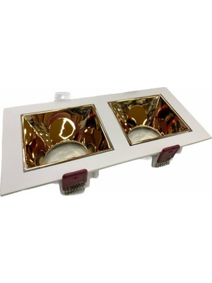 Cata Jaguar (Beyaz-Rose) 2'li Dekoratif Boş Kasa