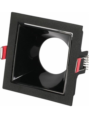 Helios HELİOS DEKORATİF ALÜMİNYUM SİYAH KASA YUVARLAK IP20 G10