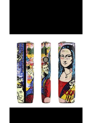 IQOS Iluma One Uyumlu Kılıf Graffiti Monalisa(Terrea Ile Çalışan Cihaza Uyumludur