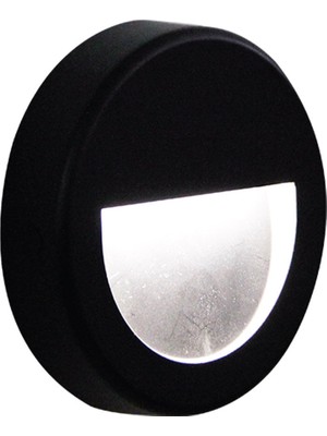 Ack 4W Günışığı LED Duvar Aplik (Siyah Kasa)