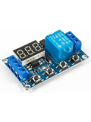 Rodevino Zaman Ayarlı Geciktirmeli Röle Kartı Led Ekran 6-30v Micro Usb Girişli