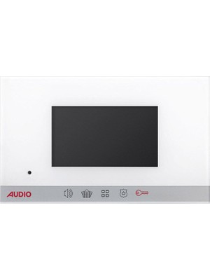 AUDIO 4,3'' Busplus Modern Gdm Beyaz Görüntülü Diafon