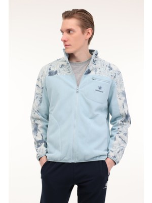 Lumberjack Erkek Polar Doyle 7ybj-11 4pr Aqua Rahat Kalıp Cepli Uzun Kol Düz Desenli