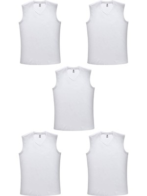 Maruf Shop 5 Adet Erkek Büyük Beden 105 Kilo - 165 Kilo Arası Için Uygun Redzone V Yaka Sıfır Kol Fanila Atlet