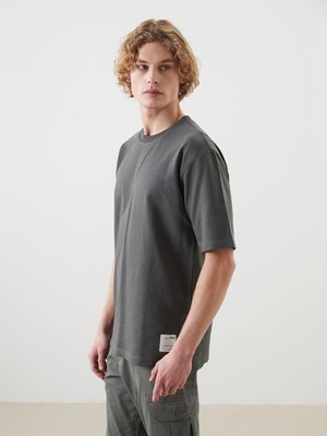 Xsıde  Bisiklet Yaka Kısa Kollu Erkek Sweatshirt