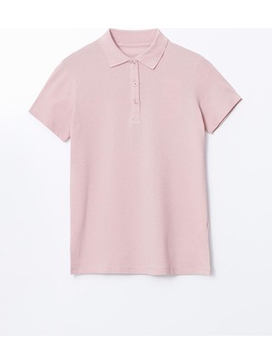 Xsıde Polo Yaka Pike Kadın Tişört