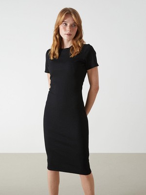Lcw Vision Bisiklet Yaka Kadın Bodycon Elbise