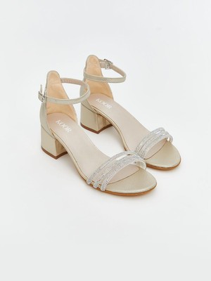 Lc Waıkıkı Taş Detaylı Topuklu Kız Çocuk Ayakkabı