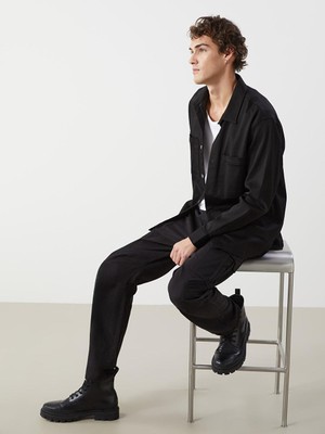 Xsıde  Rahat Kalıp Gabardin Erkek Kargo Pantolon