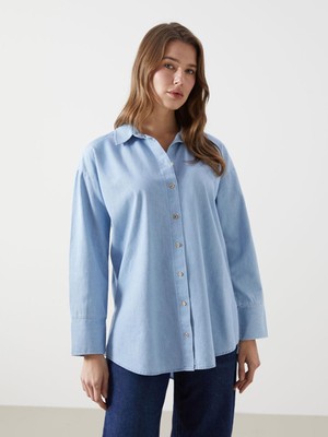 Lcw Modest  Kadın Jean Gömlek Tunik