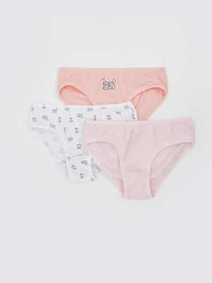 Lcw Kids  Baskılı Kız Çocuk Külot 3'lü