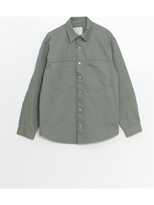 Lcw  Jean Rahat Kalıp Uzun Kollu Erkek Jean Gömlek