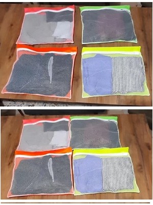 Ozcmax 4 Adet 4 Renk Bavul Içi Düzenleyici - Fermuarlı Valiz Organizeri