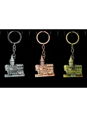 Acornbella Metal Galata Kulesi Anahtarlık Model 4