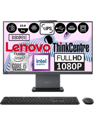 Lenovo Thinkcentre Neo 50A I5-13420H 16 GB 512 GB 23.8" Windows 11 Pro 12SC000YTR K11 All In One Bilgisayar