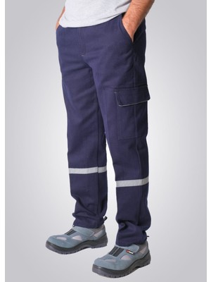 Okapi Drop Giyim Kışlık Pamuk Gabardin Reflektörlü İş Pantolonu