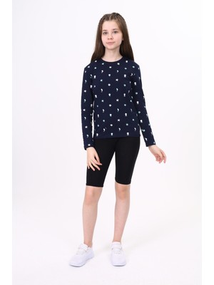 Toontoy Kız Çocuk Baskılı Tişört