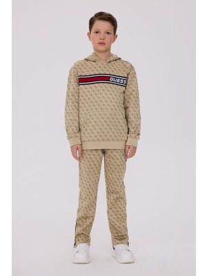 Guess Bg Store Erkek Çocuk Bej Sweatshirt