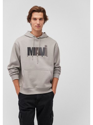 Mavi Mavi Jeans Logo Baskılı Gri Sweatshirt 0S10199-70093
