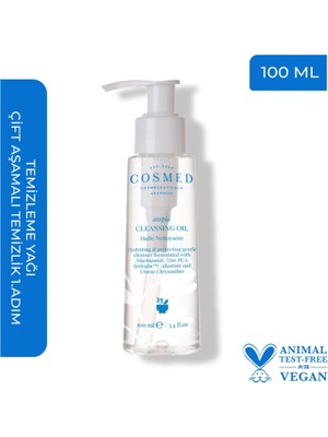 Cosmed  Atopia Cleansing Oil - Yüz Ve Vücut Için Temizleme Yağı - Yağ Bazlı Temizleyici 100 ml