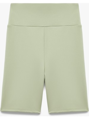 Koton Yüksek Bel Slim Fit Biker Spor Tayt