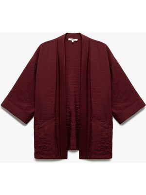 Koton Modal Kumaş Cepli 3/4 Geniş Kollu Kimono
