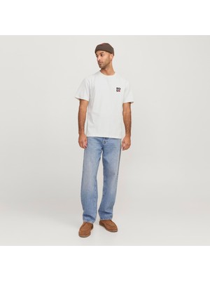 Jack & Jones Erkek Rdd Baskili Tisört - Farley