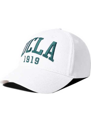 Ucla Ballard Beyaz Yeşil Baseball Cap Nakışlı - Unisex Şapka