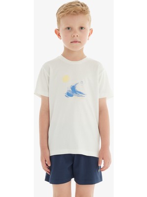 Blackspade Erkek Çocuk T-Shirt 40750 - Krem
