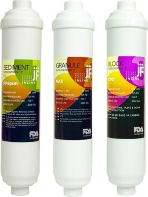 Esli Inline Kapalı Kasa Su Arıtma Cihazı Jammy Jf 3lü Filtre Seti 12 Inch